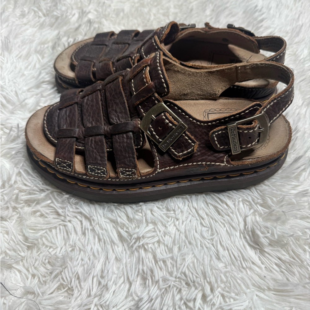 Dr. Martens Leather Fisherman Sandals with Buckle